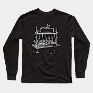 Bottle filling machine Vintage Patent Drawing Long Sleeve T-Shirt